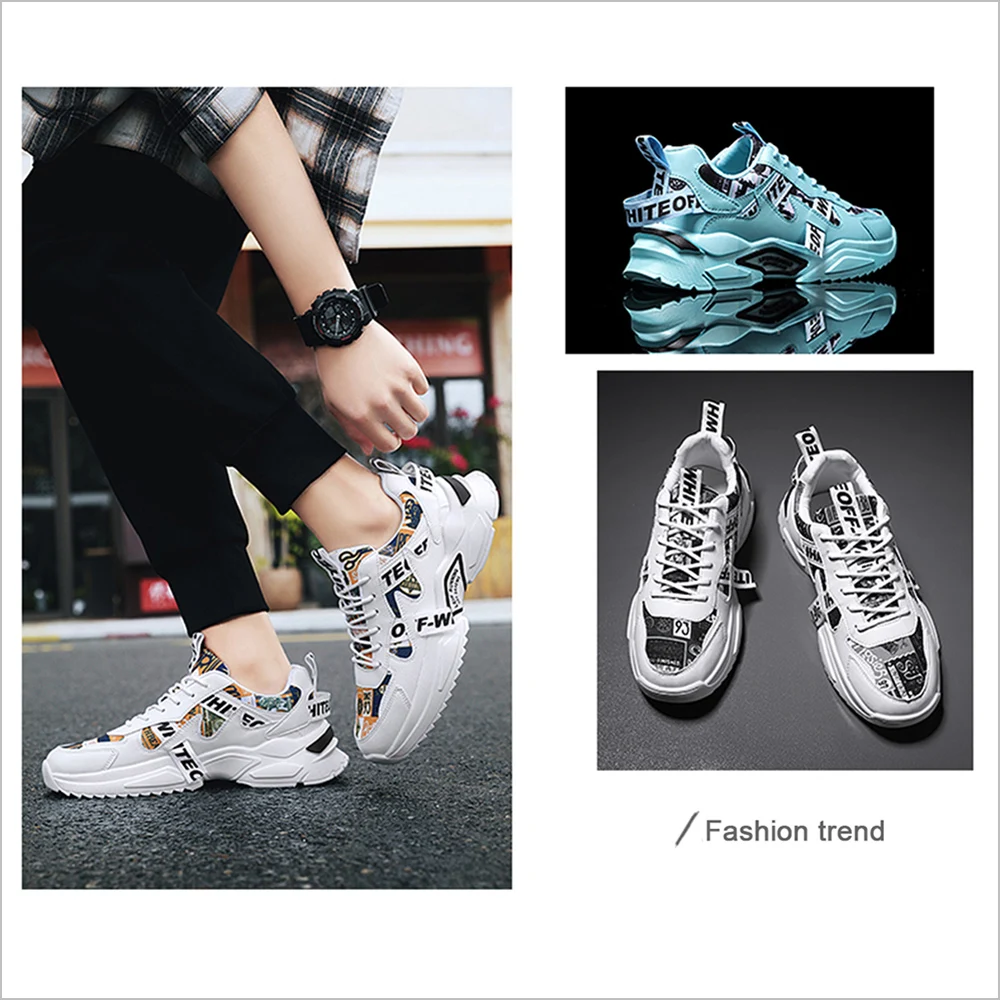 

2021 Autumn and Winter New Men's Shoes Breathable Non-slip Casual Sports Shoes Male Trend Ins Sneakers Travel Running Shoes
