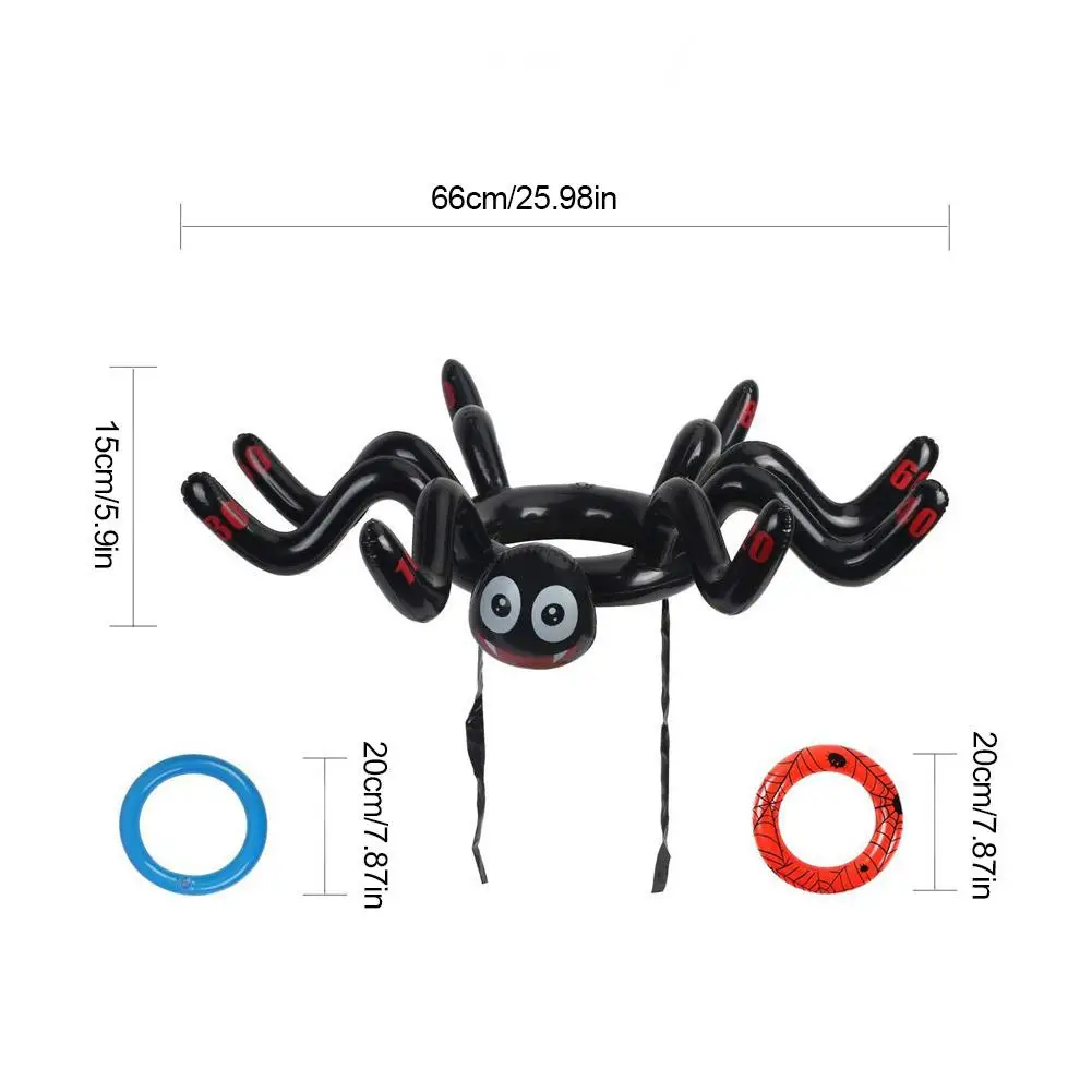 Игры на Хэллоуин надувные игры в виде паука с 1 пауком и кольцами для детей