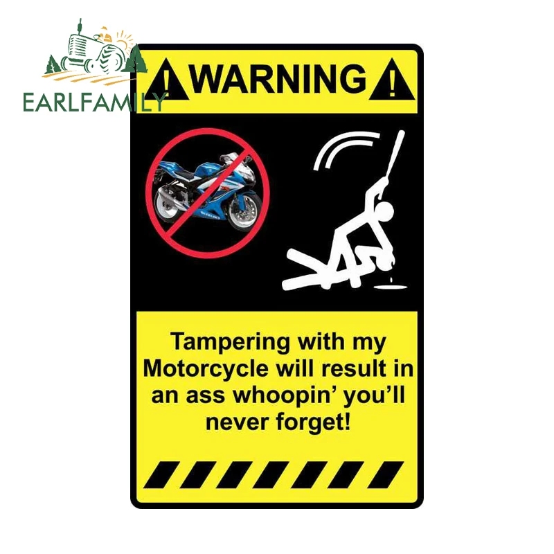 EARLFAMILY 13 см x 8 стайлинга автомобилей Предупреждение подделка с инструментальным