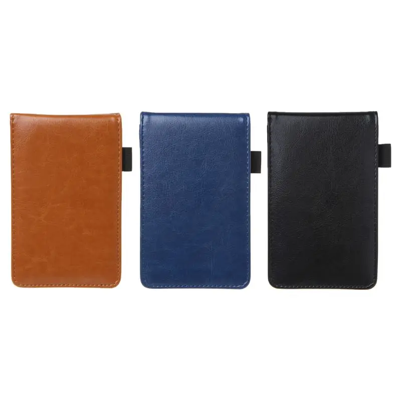 

P82A Multifunction Pocket Planner A7 Notebook Small Notepad Note Book Leather Cover Business Diary Memos Office School Supplies