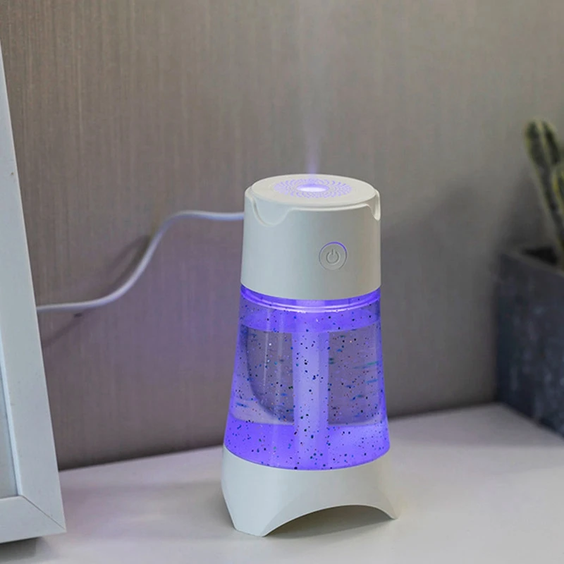 300ML USB Cat Air Humidifier Ultrasonic with LED Light Mini Fan for Home Office | Бытовая техника