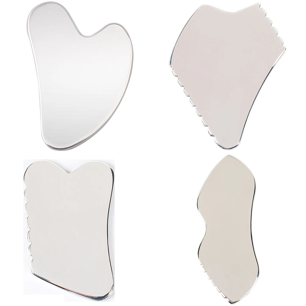 Массажер гуаша из нержавеющей стали для лица шеи и тела