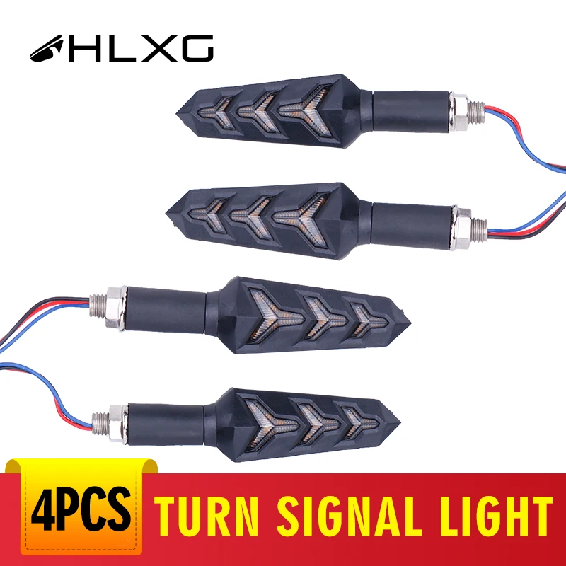 Мигающий индикатор струящейся воды гибкий стоп-сигнал для honda shadow vt750 ybr 125 yamaha Kawasak