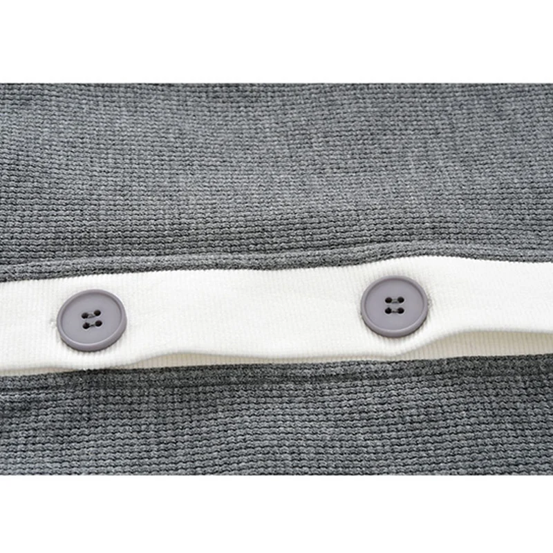 Женский трикотажный кардиган с V-образным вырезом и длинным рукавом |