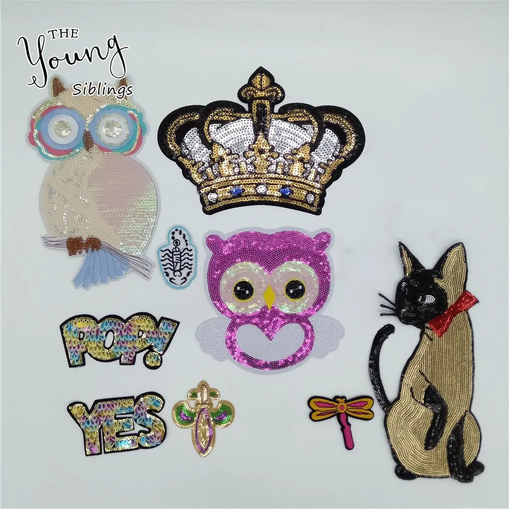 Модные стильные термоклейкие нашивки сделай сам аппликация для вышивания