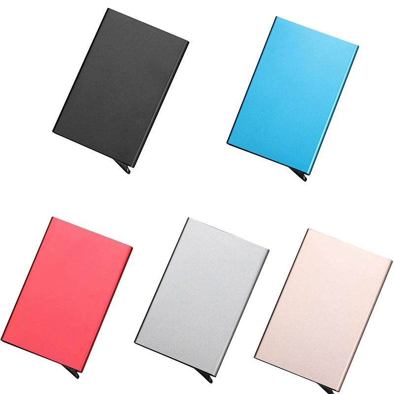 Магнитный чехол-кошелек для кредитных карт с защитой от кражи металлический