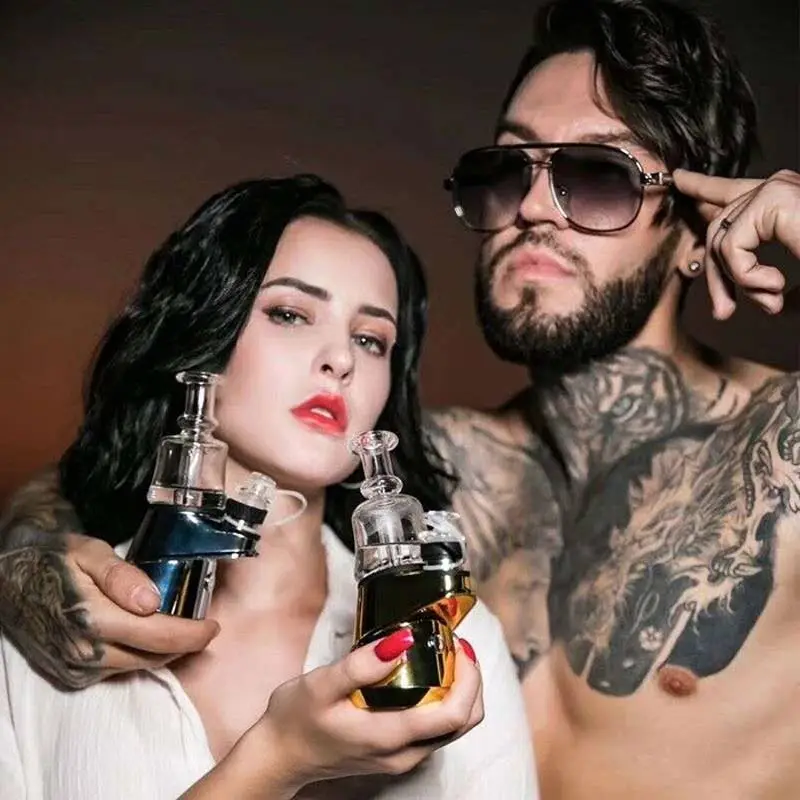 Стеклянная бутылка для воды и табака SOC дымовой крем пистолет сухого горения