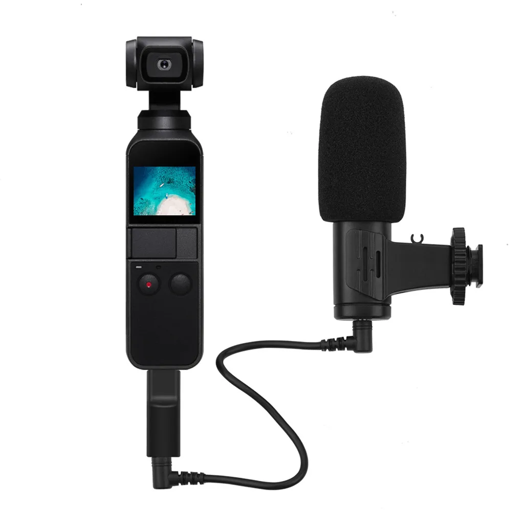 Портативный мини видеомикрофон + Встроенный микрофон 3 5 мм для DJI OSMO Pocket полный