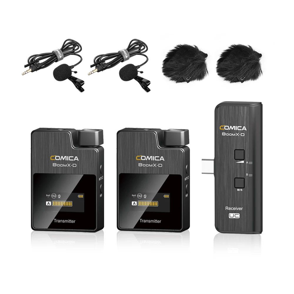 COMICA BoomX D UC Профессиональный Мини 2 4G цифровой телефон Беспроводной микрофон для USB