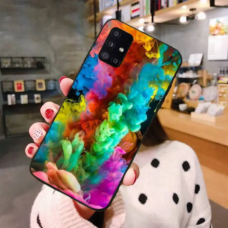

Aesthetic colorful flame Phone Case For Samsung S6 S7 edge S8 S9 S10 e plus A10 A50 A70 note8 J7 2017