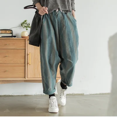 Осенние брюки женские Модные свободные вельветовые 2019 новые эластичные талии