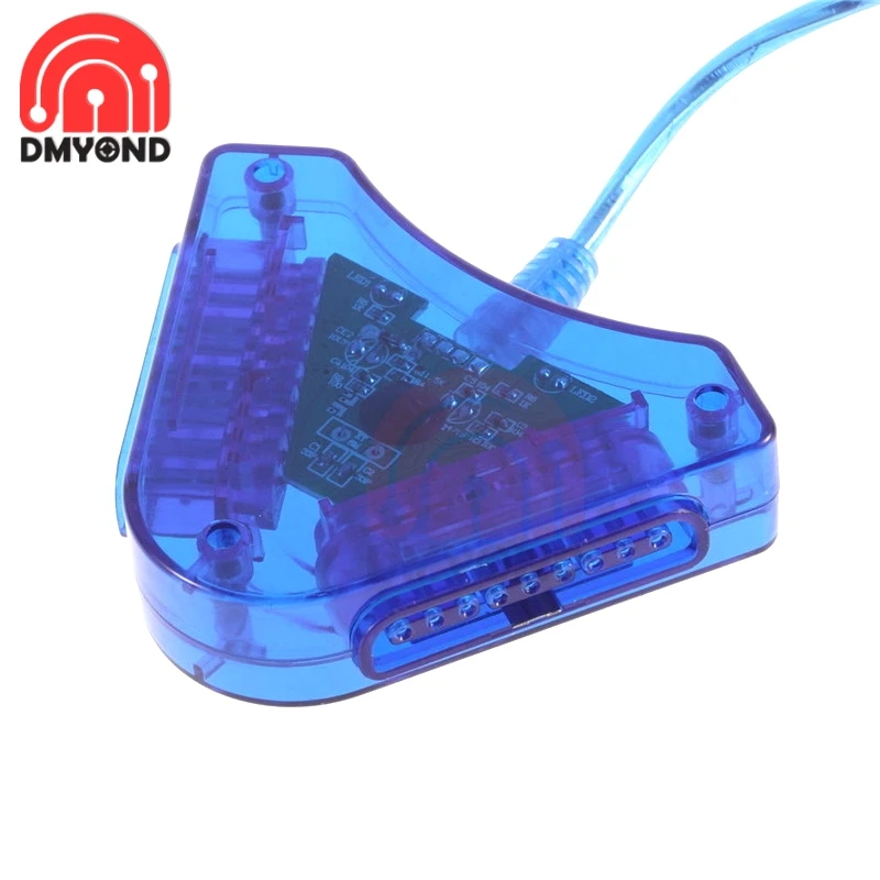 1 для 2 игр USB двойной плеер конвертер адаптер кабель PS PS2 Dual Playstation PC игровой