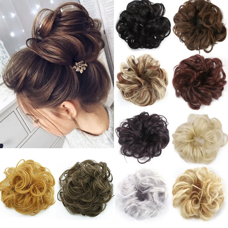 бублик для волос Лидер продаж женские натуральные человеческие волосы девочек