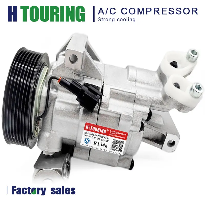 

AC Compressor For Nissan Latio Tiida 2007-2009 92600-ED000 Z0014129A Z0004246B 92600-ED07A 92600-ED07B 506021-7470 DKV08R 7PK
