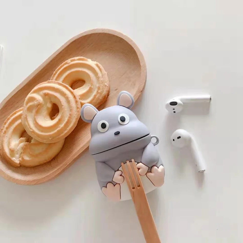Для AirPods чехол 3D японского аниме милый мультфильм мышь чехол для Airpods 2/i10/i11TWS Защитная крышка с крючок карабина