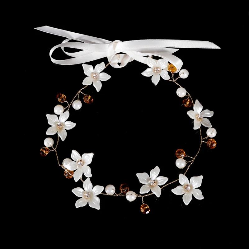 Очаровательный лист ромашка цветок повязка на голову свадебные диадемы