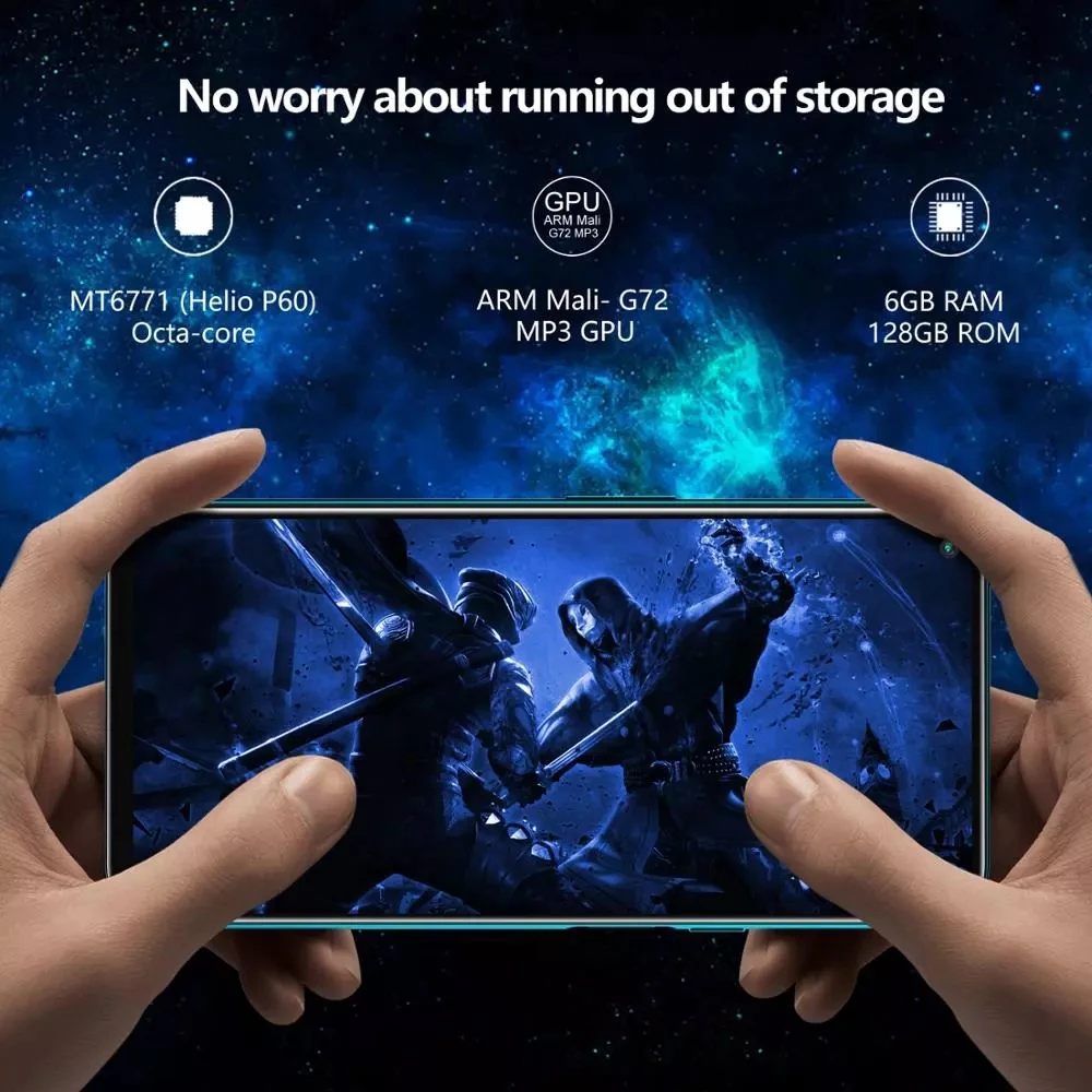 Смартфон Cubot X30 телефон Helio P60 NFC 5 камер 48 МП 32 8 ГБ + 128 экран 6 4 дюйма FHD Fullview Android 10