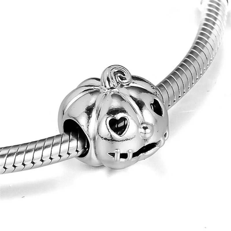 

Sweet Pumpkin Charm Beads for Charms Bracelets Women DIY Sterling Silver 925 Jewelry Halloween Heart Beads for Jewelry Making