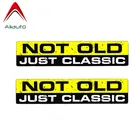 Наклейка на автомобиль, Aliauto 2 X, не старая, Классическая наклейка, ПВХ, для Skoda, Volvo, Lada, Mazda, Golf 4, Mini, Cooper, Kia,15 х3 см