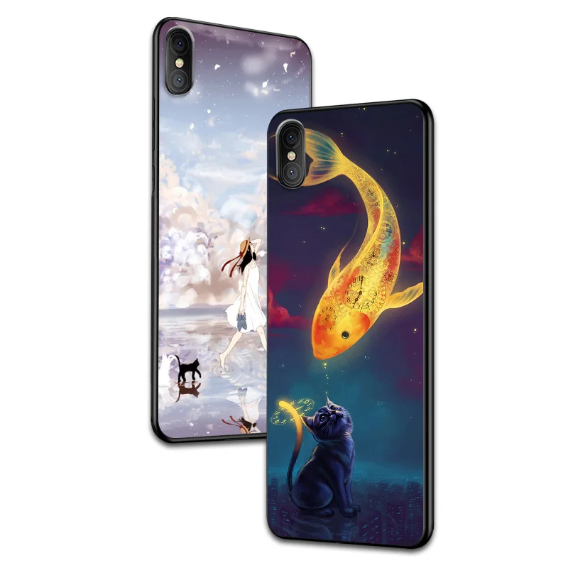 Силиконовый чехол для iPhone X мягкий ТПУ телефона задняя крышка Iphone полная защита
