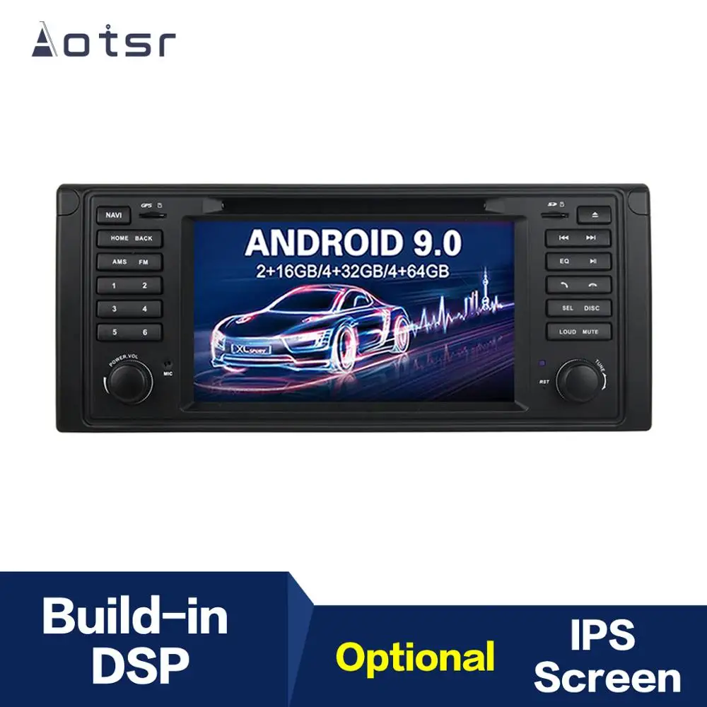 Android 9 4 + 64G DSP IPS автомобильный DVD плеер GPS навигация для BMW E53 X5 1999 2005 головное