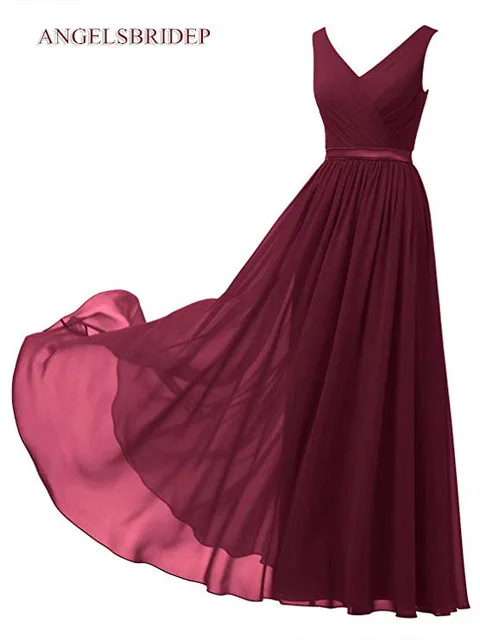 

Sexy V-Neck Long Evening Gowns Prom Dresses Formal Natural Waist Floor-Length Robes De Soiree Party Gowns Hot Sale