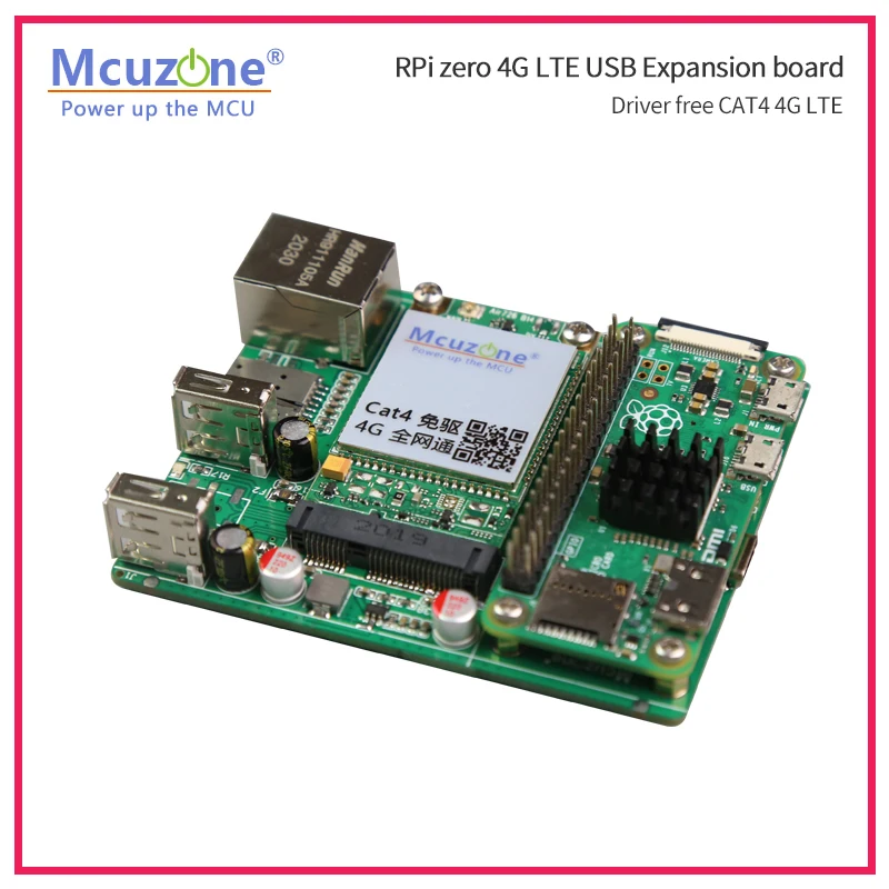 Плата расширения Raspberry Pi Zero 4G LTE Стандартная плата для Ethernet EG25 ME909 OpenWrt