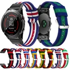 26, 22, 20 мм, ремешок для наручных часов Garmin Fenix 5X 5 5S плюс 3 3HR 6 6S 6X Pro часы Quick Release нейлон удобные, подходят на запястье плечевой ремень