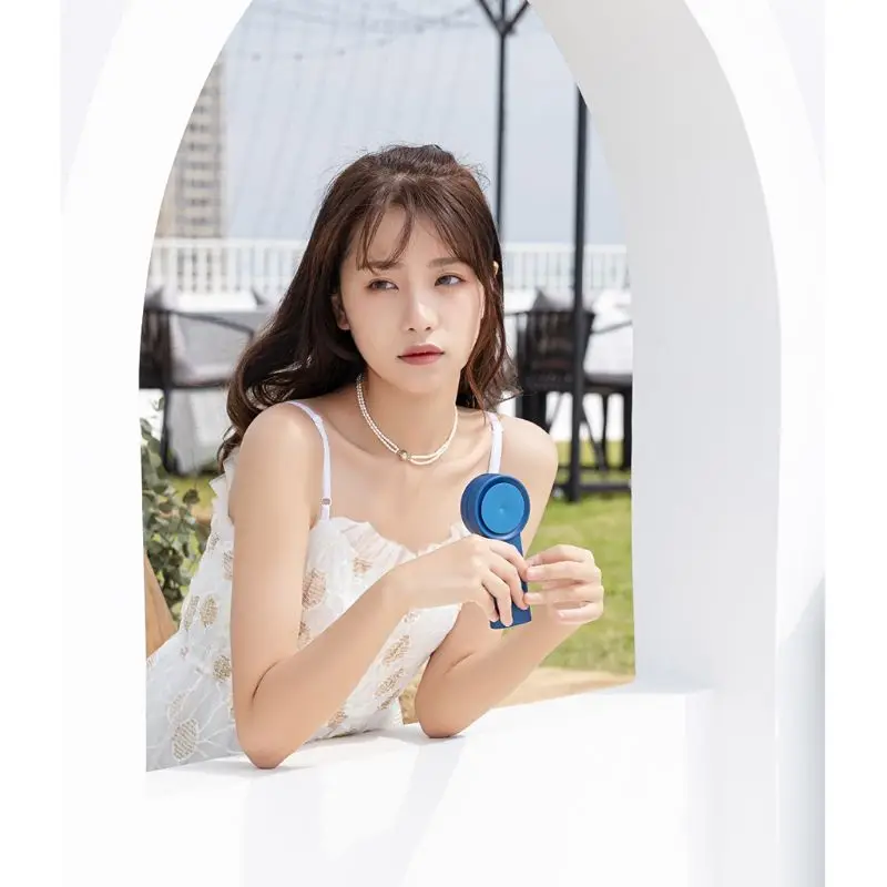 

Portable Fan Mini Handheld Fan Powerful Bladeless Fan with USB Rechargeable 3000mAh Battery Operated Fan Small Personal