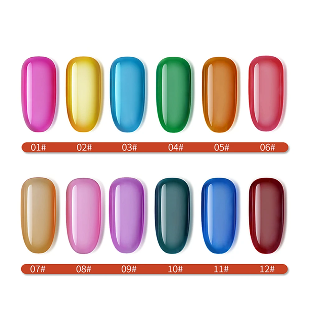 6/12 цветов Гель лак для ногтей неоновый УФ маникюра Полупостоянный полигель