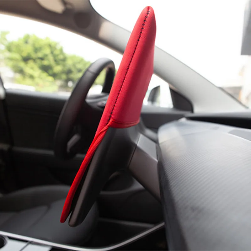 Автомобильная Защита от солнца пылезащитный чехол для экрана черный без буквы