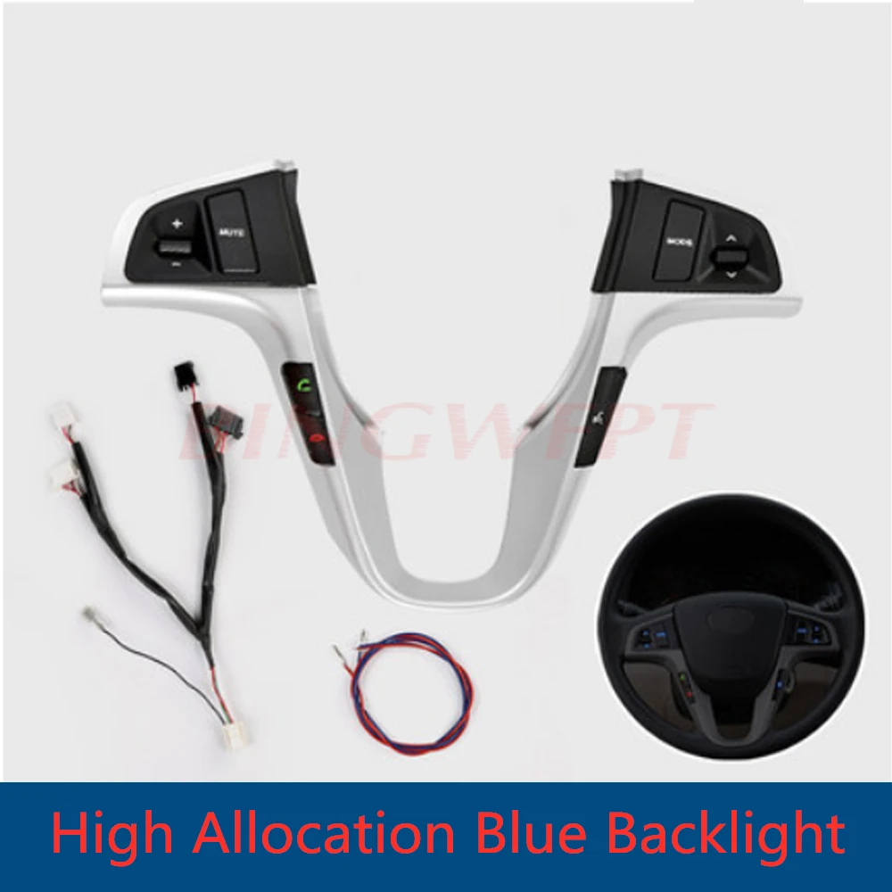 

Steering Wheel Remote Control For Hyundai VERNA SOLARIS Multi-function Handsfree Bluetooth Connect Audio Switch Buttons