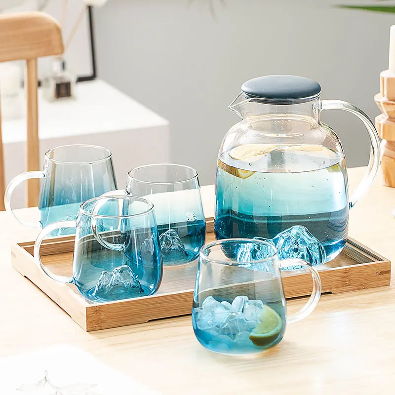 Бутылка для воды Mountain View стеклянные бутылки бытовые большой емкости устойчивые к