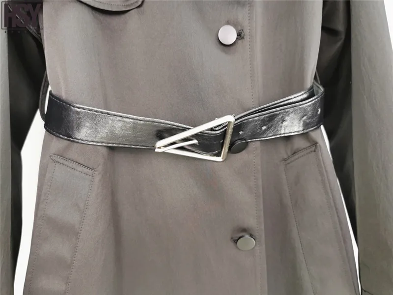 【HSY】2019 Осень Зима Новая женская ветровка верхняя одежда с эффектом памяти