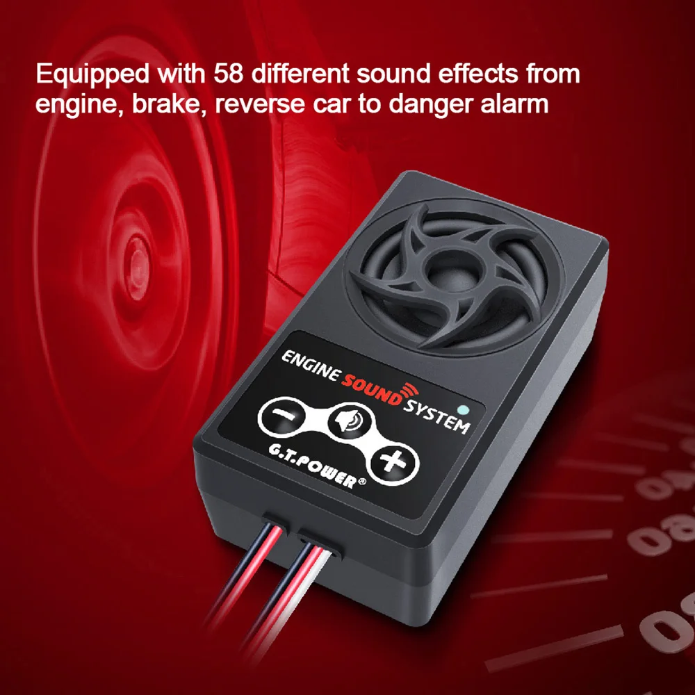 Миниатюрный Радиоуправляемый автомобильный двигатель звук имитация модуля