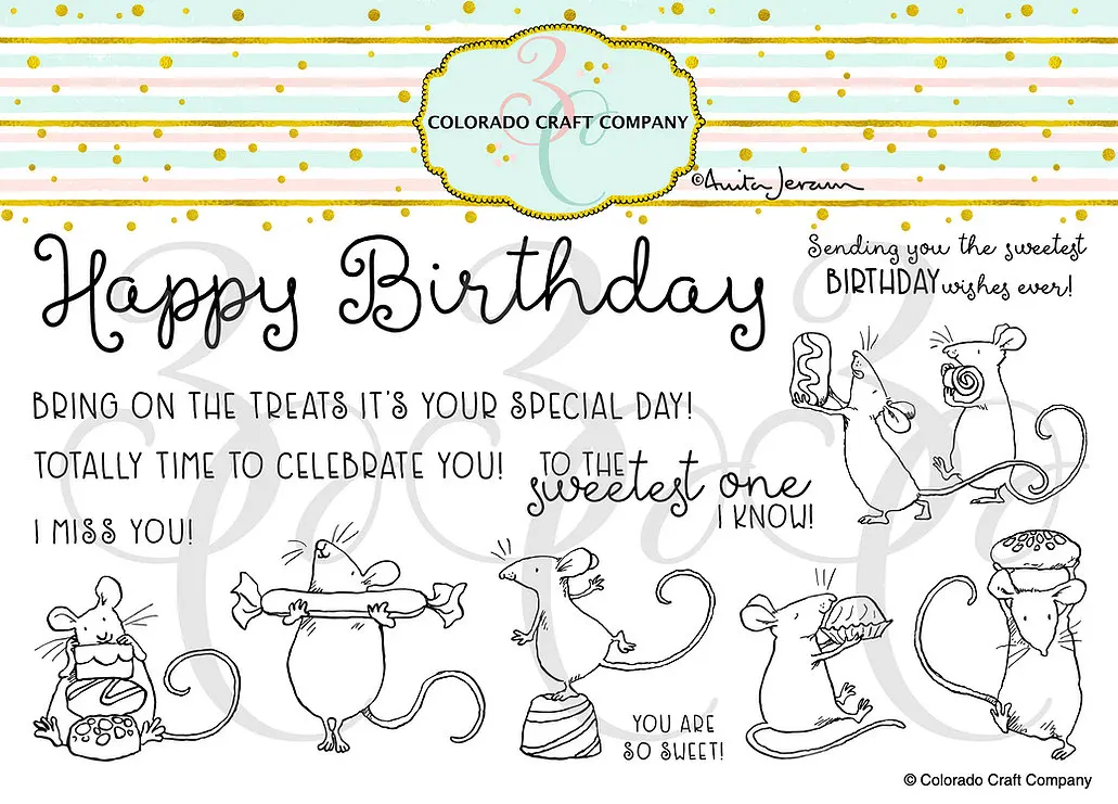 

Mouse Clear Stamps And Metal Cutting Dies Template For Diy Dies Scrapbooking Album Embossing Birthday Card Craft Cut Die