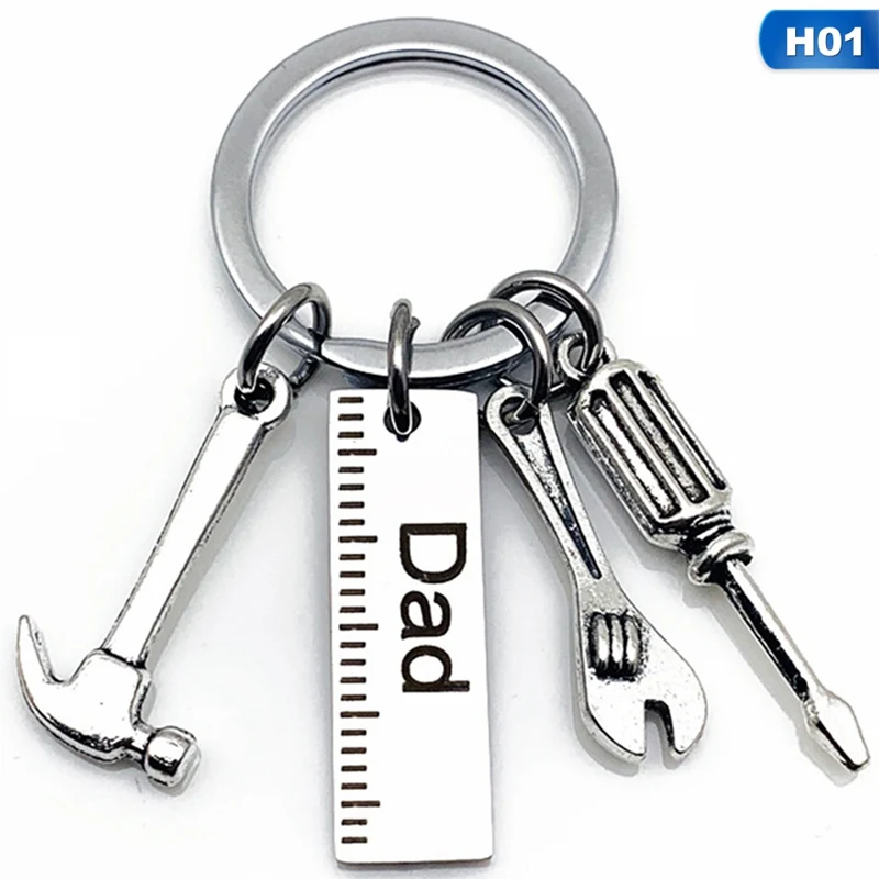 Гравировка ручной инструмент брелок молоток гаечный ключ Отвертка папа подарок