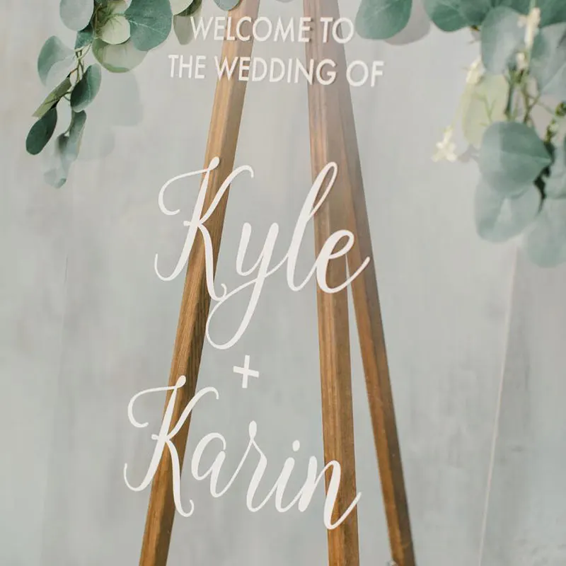 Прозрачная акриловая доска для свадебного торжества знак Добро пожаловать на