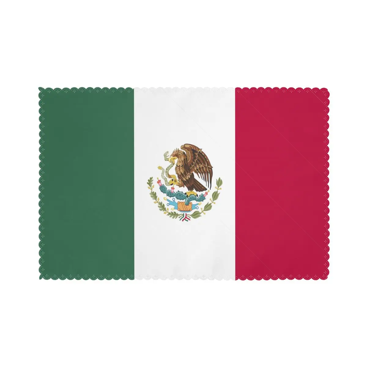 

Набор из 6 подставок с флагом Мексики для обеденного стола, коврик для кухни, аксессуары, коврик для чашки, вина