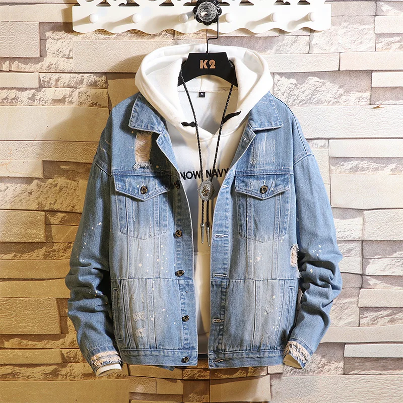 Новая мужская одежда 2020 мужские пальто модные джинсы повседневная свободная