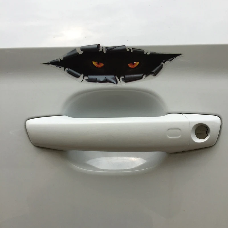 

3D Car Styling Funny Cat Eyes Peeking Car Sticker Waterproof Monster Auto Car Accessories