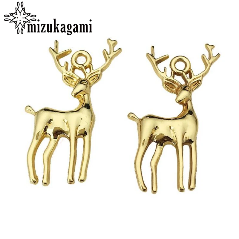 

10pcs/lot Planet Leaves Snowflake Elk Geometric Simple Alloy Charms Pendant For DIY Fashion jewelry material accessories