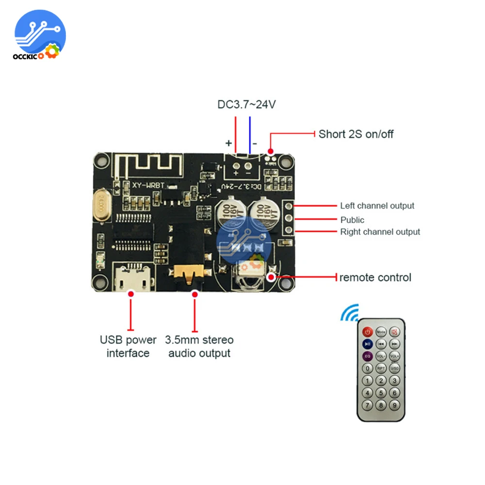 Плата аудиоресивера с Bluetooth 5 0 mp3 аудио декодер без потерь плата беспроводной