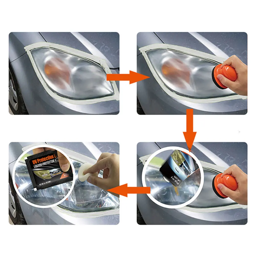 

DIY Headlight Restoration Polishing Kits Headlamp Clean Paste Systems Car Care Wash Head Lamps Brightener Refurbish Repair