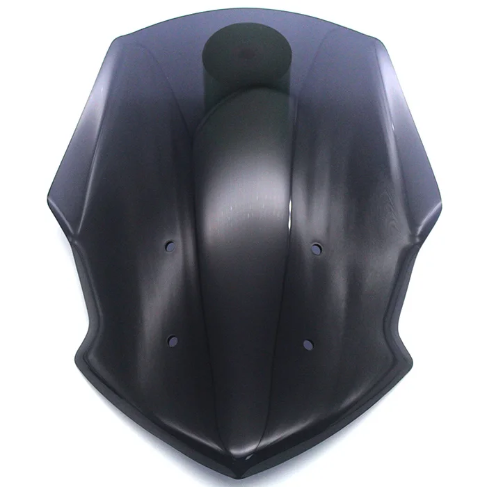 Smoke Мотоцикл ветровое стекло козырек ветрового стекла Viser подходит для YAMAHA FZ07 MT07 MT-07 18-19 Double Bubble - Цвет: Smoke