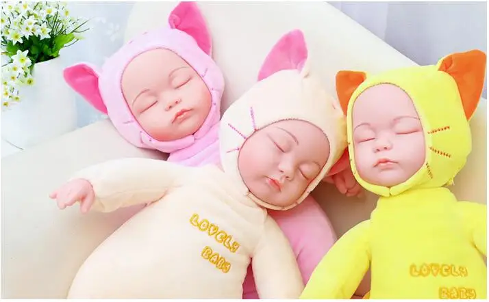 Кукла Детская Мягкая силиконовая Реалистичная 35 см