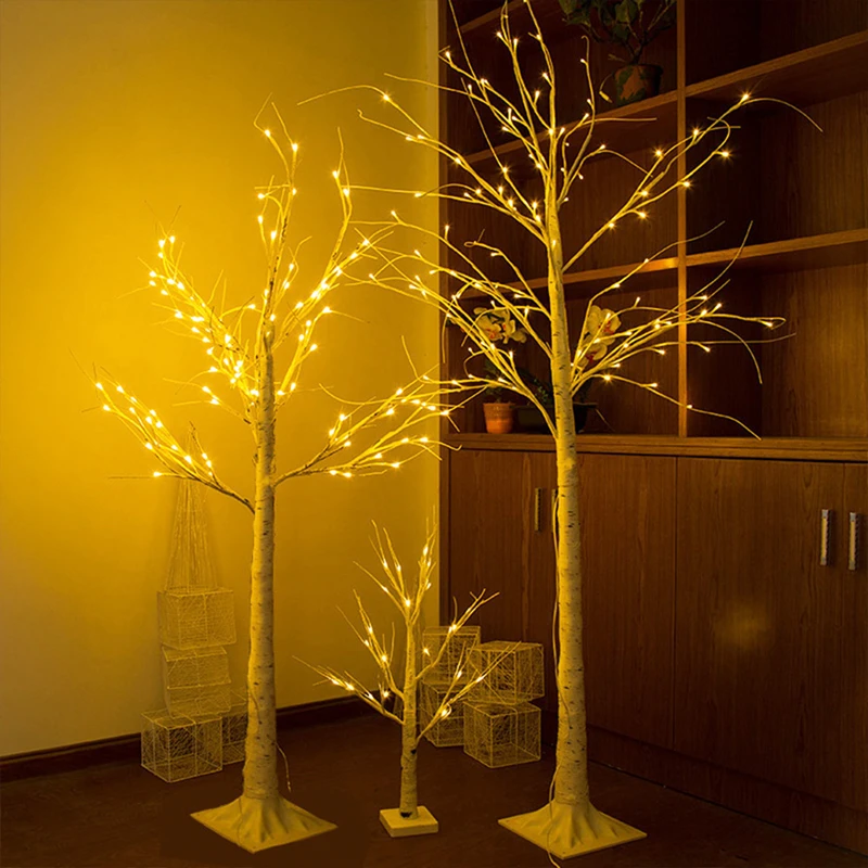 Christmas Tree Floor Lamp Staning Modern LEDs Home Dining Room Sofa Decorative LED Night Lights Light Stand Interior Lighting