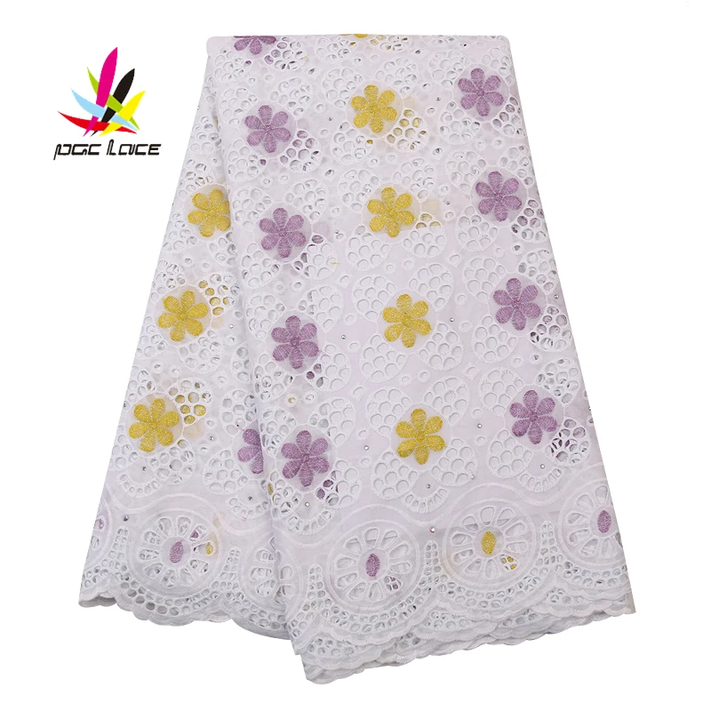 Сухая кружевная швейцарская вуаль Высококачественная белая Австрия африканская