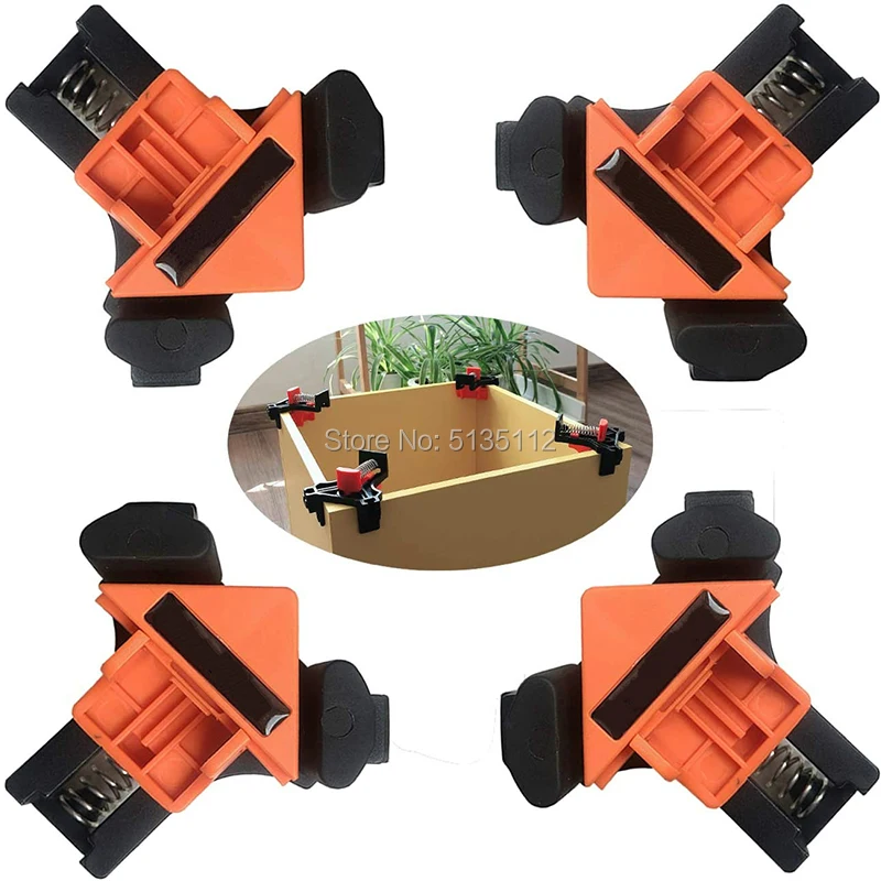 1/4 шт. с прямым углом 90 градусов зажим крепежные зажимы картинной рамки угловой