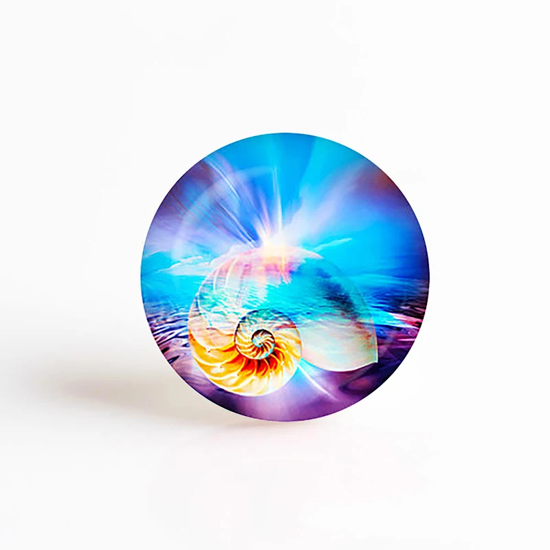 5 шт./лот Морская звезда 25 мм круглый стеклянный кабошон морская фотография